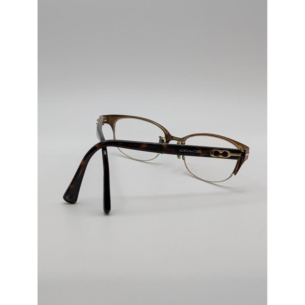 Coach HC 5058 Jackie Women Eyeglass Frames Satin Dark Brown Tortoise Cat Eye